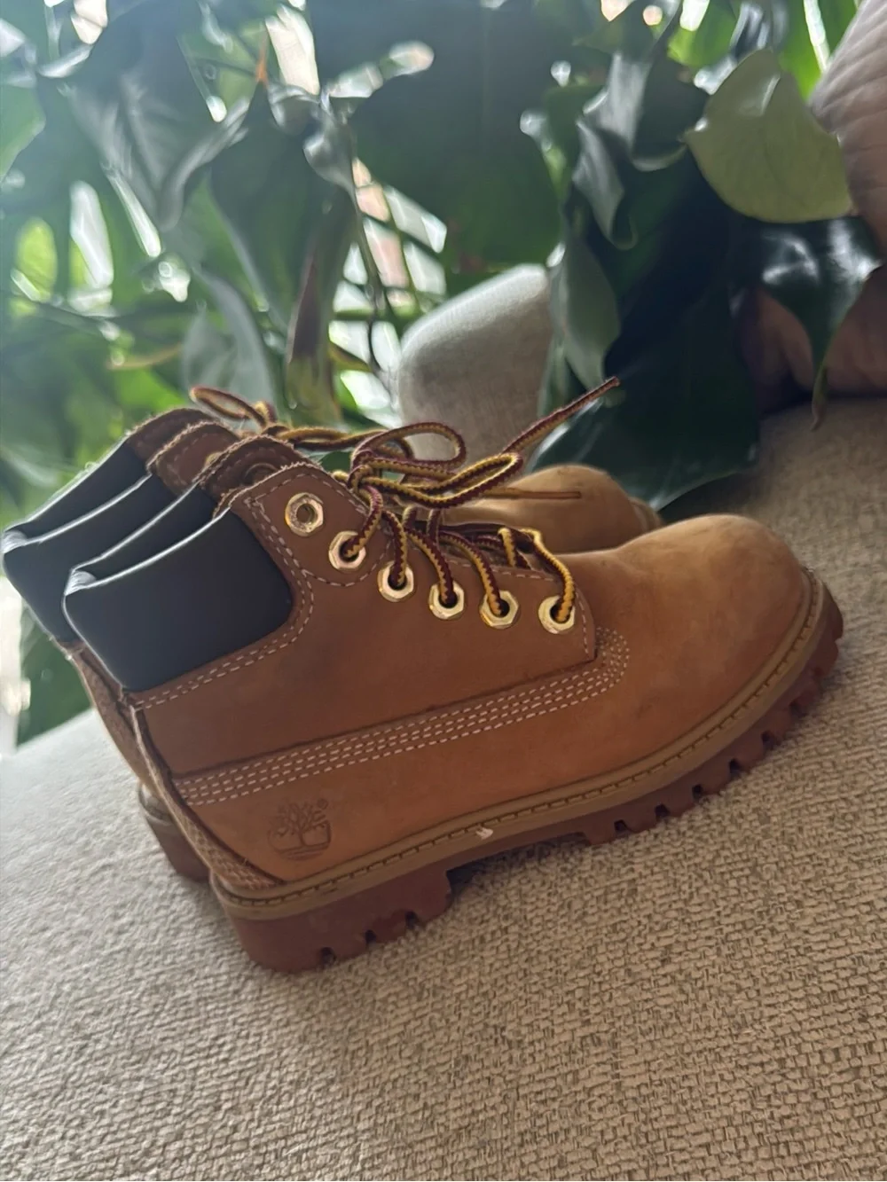 Timberland Kids Brown Leather Lace-Up Boots